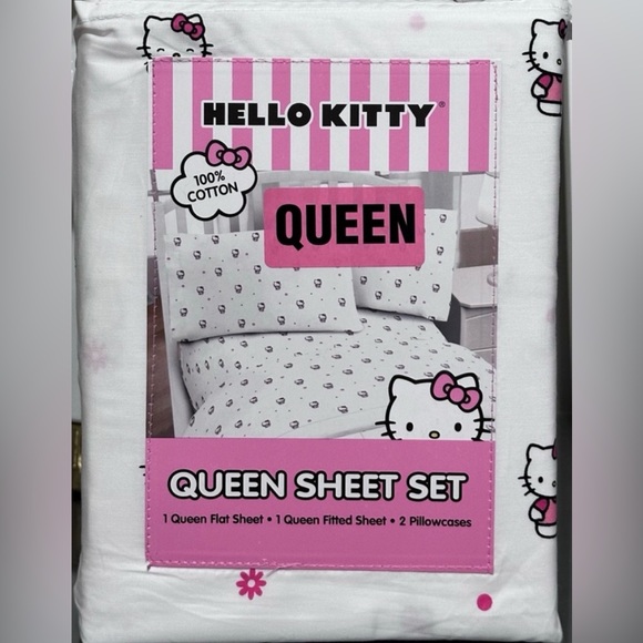 Hello Kitty | Bedding | Hello Kitty By Sanrio 4 Pc Queen Bed Sheet Set ...
